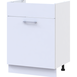 Kitchen Lea NM82_Sh60 lower left White / Sonoma oak chipboard 60x46.6x82.1
